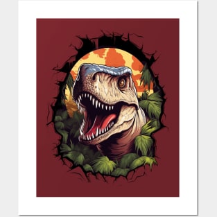 Dinosaur Raptor from Jurassic Era Posters and Art